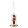 Soldier In Glass Cloche Christmas Tree Decoration