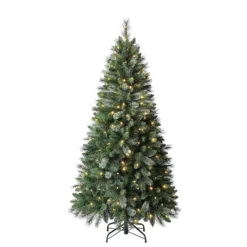 6ft Beauly Pine Pre-lit Artificial Christmas Tree