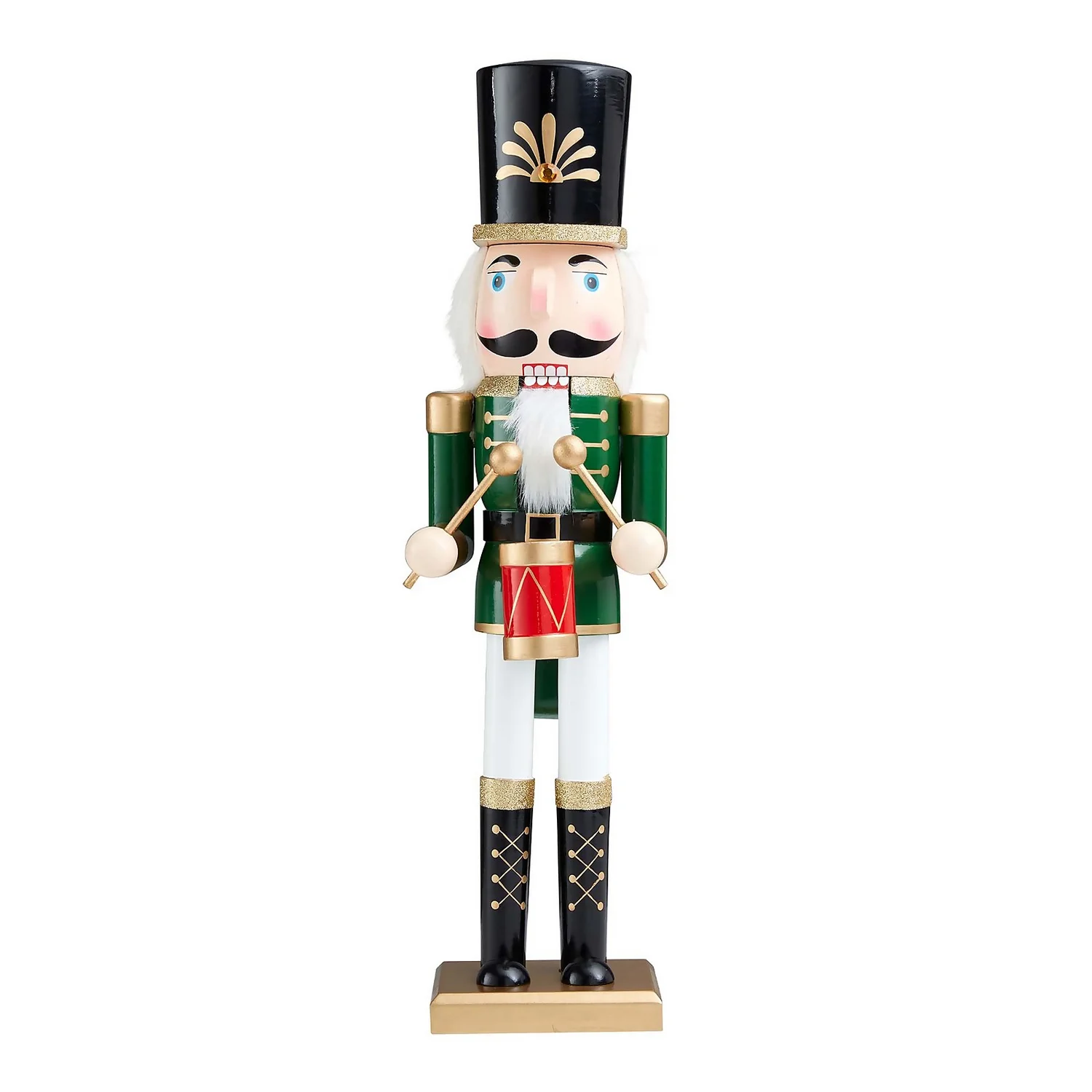 Green Wooden Nutcracker Christmas Decoration - 50cm