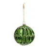 Deco Luxe Glass Christmas Tree Bauble - Green