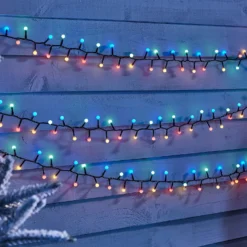 240 Compact Ball LED Outdoor Christmas String Lights - Multicoloured