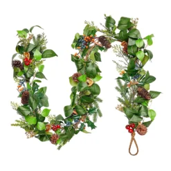 Luxury Natural Berry, Cone And Fruit Christmas Garland - 180cm