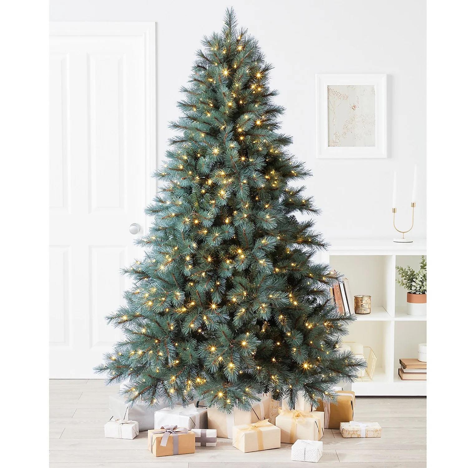 7ft Chamonix Pine Premium Pre-lit Artificial Christmas Tree - Image 2