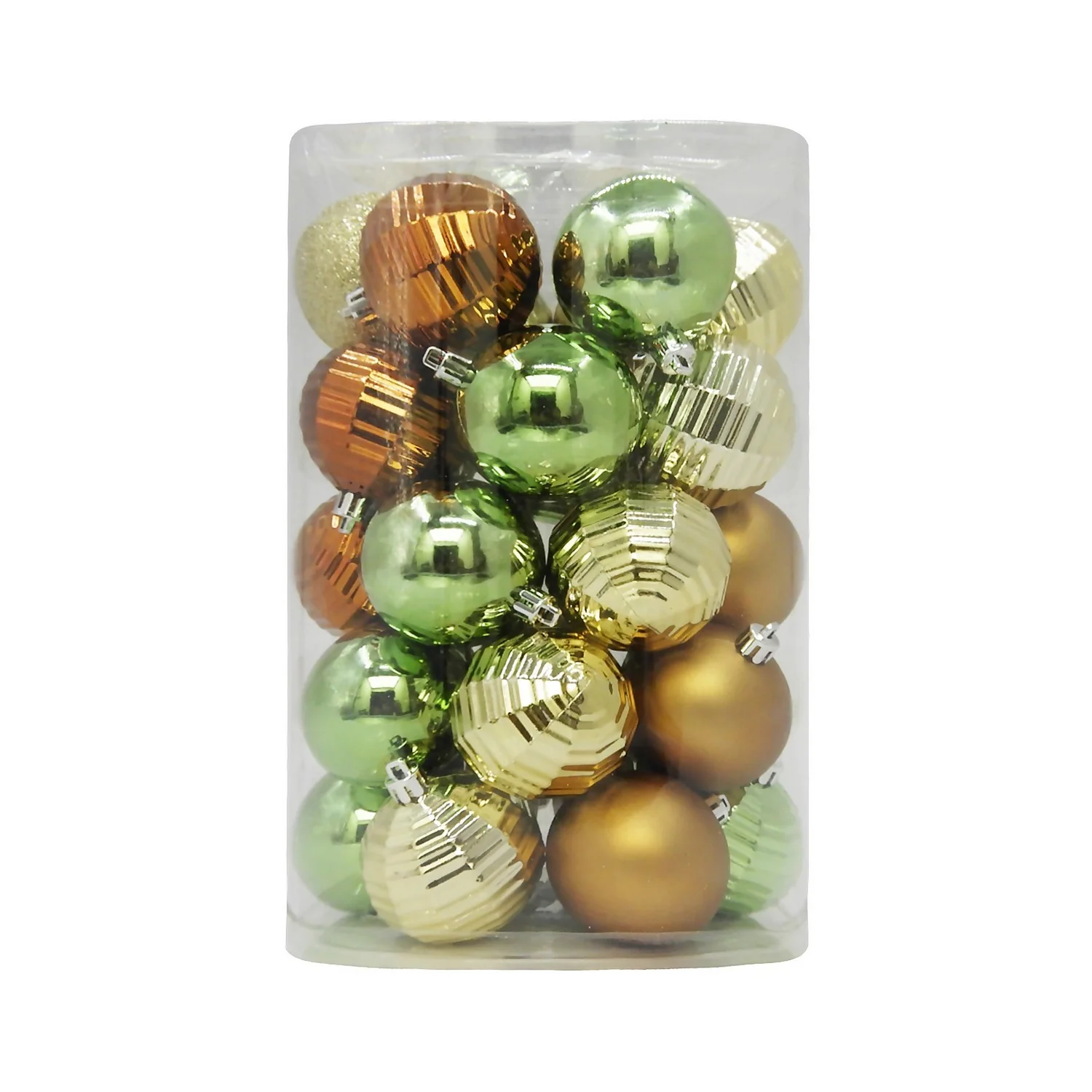 Refined Nature Shatterproof Christmas Tree Baubles - Pack Of 30