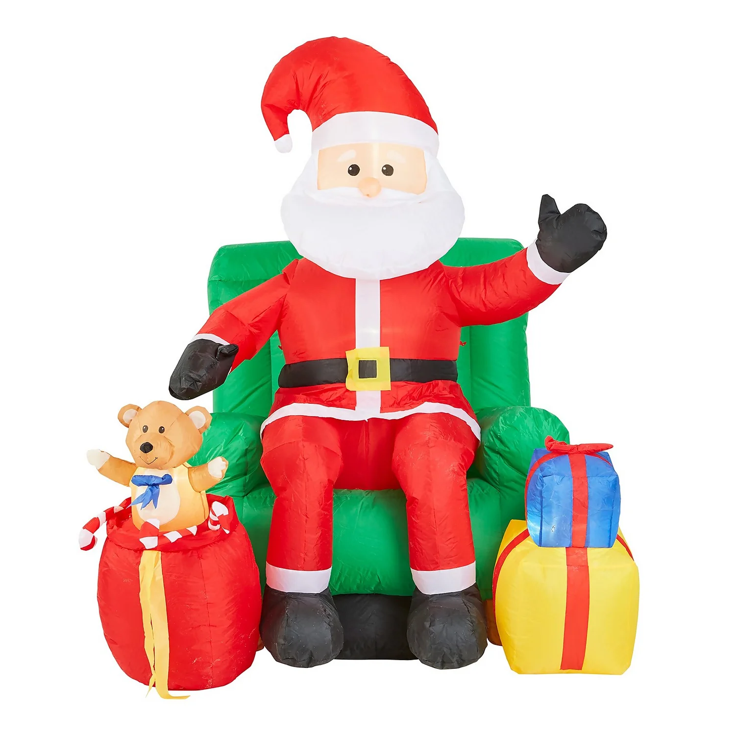 6ft Santa In Chair Christmas Inflatable - Image 2